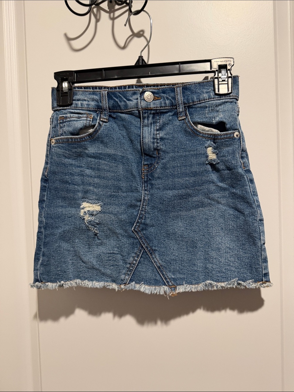 Cat & Jack Blue Distressed Denim Skirt